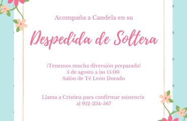 invitacion para despedidas